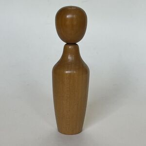 Vintage Kokeshi Doll Signed Rustic Art Figurine Sculpture MCM 1967 4.5” 12 cm